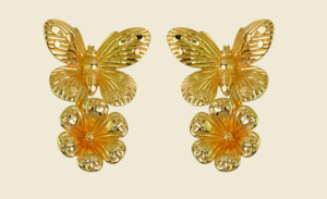 Vintage Butterfly Earrings