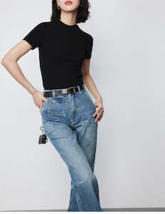 Jade Tee Small High Round Neck