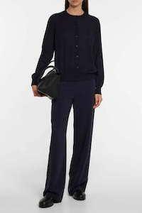 Battersea Super Extra Fine Merino Wool Round Neck Long Sleeve Cardigan