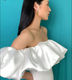 Double White Orchid Earrings