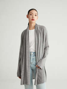 Merino Wool Cashmere: Knightsbridge Wool Long Cardigan