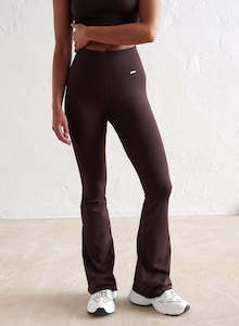 Seamless Tights: Cacao Ribbed Seamless Flare Petite Tights