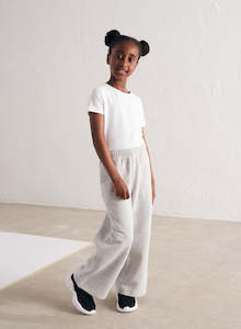 Mini Collection: Light Grey Melange Mini Straight Fit Sweatpants