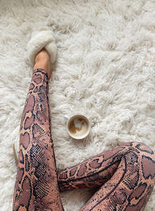 Recycled Fabric Tights: Snake Tights