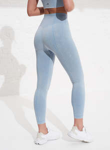 Washed Light Denim Tights