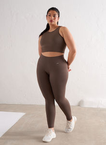 Macchiato Ribbed Seamless Tights