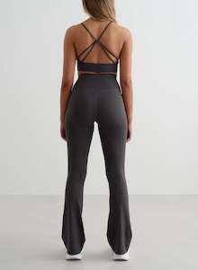 High Waist Tights: Shadow Grey Sense Flare Tights