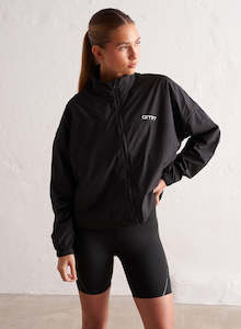 Jackets: Black Balance Windbreaker Jacket