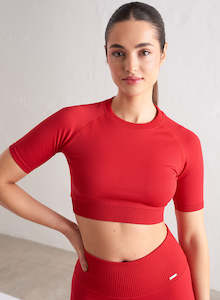 T Shirts: Salsa Limitless Seamless Cropped Tee