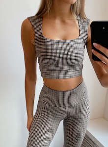 Sale Sportsbras: Pepita Zipped Back Bra