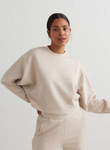 Studio: Café Au Lait Comfy Modal Block Sweatshirt