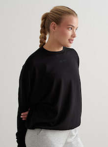 Studio: Black Comfy Modal Sweatshirt