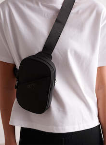 Bags: Black Edge Belt Bag