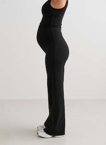 Maternity Tights: Black Sense Maternity Wide Pants