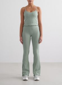 Aqua Tulip Flare Tights