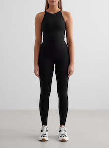 Sports Bras: Black Sense Tights & Halter Bralette Set