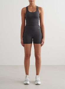 Products: Shadow Grey Ribbed Seamless Midi Biker Shorts