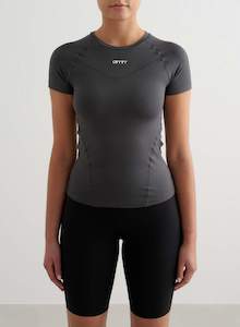 Tops: Shadow Grey Soft Basic Short Sleeve