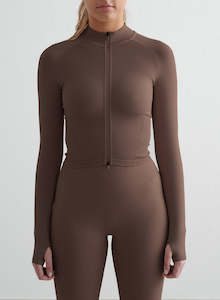 Tops: Macchiato Shape Seamless Zip Jacket