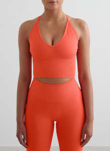 Sports Bras: Tangerine Shape Seamless Cross Back Bralette