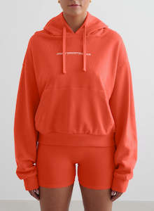 Tangerine Shape Seamless Hotpants & Chunky Terry Hood Set