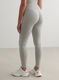 Grey Melange Shape Seamless Tights
