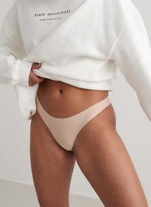 Sale Accessories: Nude Beige Invisible Thong 3-Pack