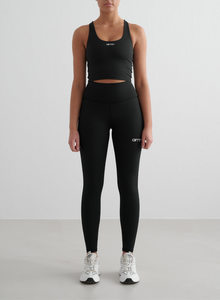 Sports Bras: Black Core Tights & Essential Bralette Set