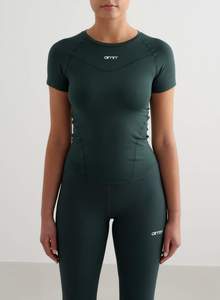 Tops: Deep Emerald Soft Basic Short Sleeve