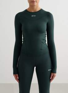 Tops: Deep Emerald Soft Basic Long Sleeve