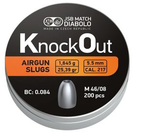 JSB Knockout Slugs .22 cal–.217
