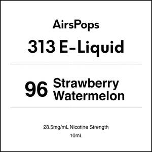 96 Strawberry Watermelon - AirsPops 313 E-LIQUID 10ml