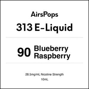 90 Blueberry Raspberry - AirsPops 313 E-LIQUID 10ml