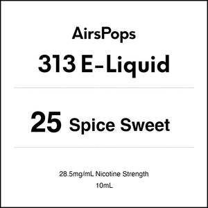 25 SPICE SWEET - AirsPops 313 E-LIQUID 10ml