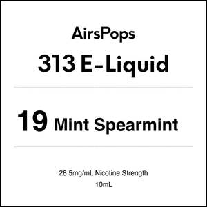 19 MINT SPEARMINT - AirsPops 313 E-LIQUID  10ml
