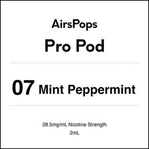 Prefilled Pods For Airpops Pro Airegg: 07 MINT PEPPERMINT - AirsPops Pro Pods 2ml