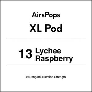 13 LYCHEE RASPBERRIES - AirsPops XL Pod 10ml