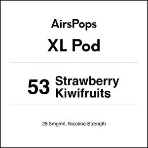Airspops Disposable Xl: 53 STRAWBERRY KIWIFRUITS - AirsPops XL Pod 10ml