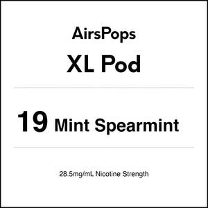 Airspops Disposable Xl: 19 MINT SPEARMINT - AirsPops XL Pod 10ml