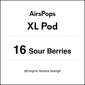 16 SOUR BERRES - AirsPops XL Pod 10ml