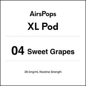 Airspops Disposable Xl: 04 SWEET GRAPES - AirsPops XL Pod 10ml