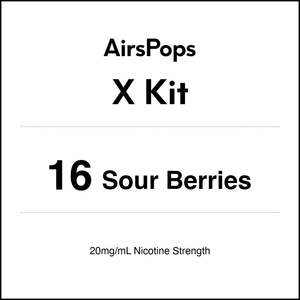 Airspops X Starter Kit: 16 Sour Berries - AirsPops X Kit