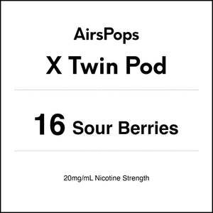 16 Sour Berries - AirsPops X Pod TWIN PACK
