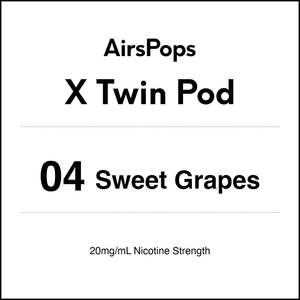 04 Sweet Grapes - AirsPops X Pod TWIN PACK