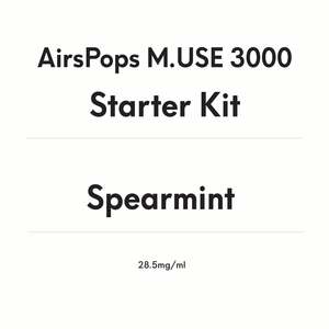 AirsPops M.USE 3000 Starter Kit -Spearmint