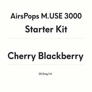 AirsPops M.USE 3000 Starter Kit - Cherry Blackberry