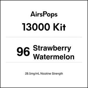 96 Strawberry Watermelon - AirsPops 13000 Kit