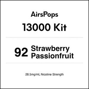 92 Strawberry Passionfruit - AirsPops 13000 Kit
