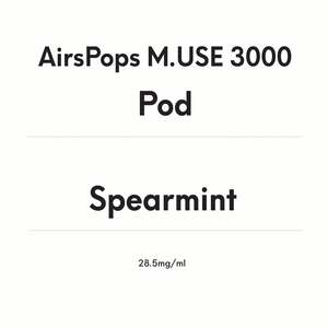 Pods: AirsPops M.USE 3000 Pod-Spearmint