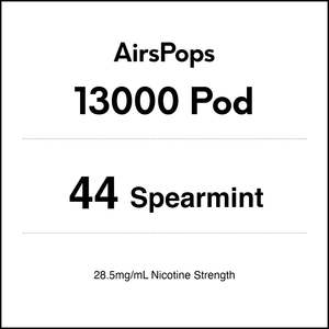 44 Spearmint - AirsPops 13000 Pod